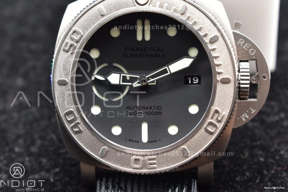 996 FastDry Black Edition Dial VSF PAM984 Strap Best Horn Black Clone Submersible Nylon Mike on P.9010 1:1 1018